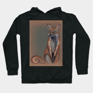 Foxy - Original prisma pencil drawing of a beautiful fox Hoodie